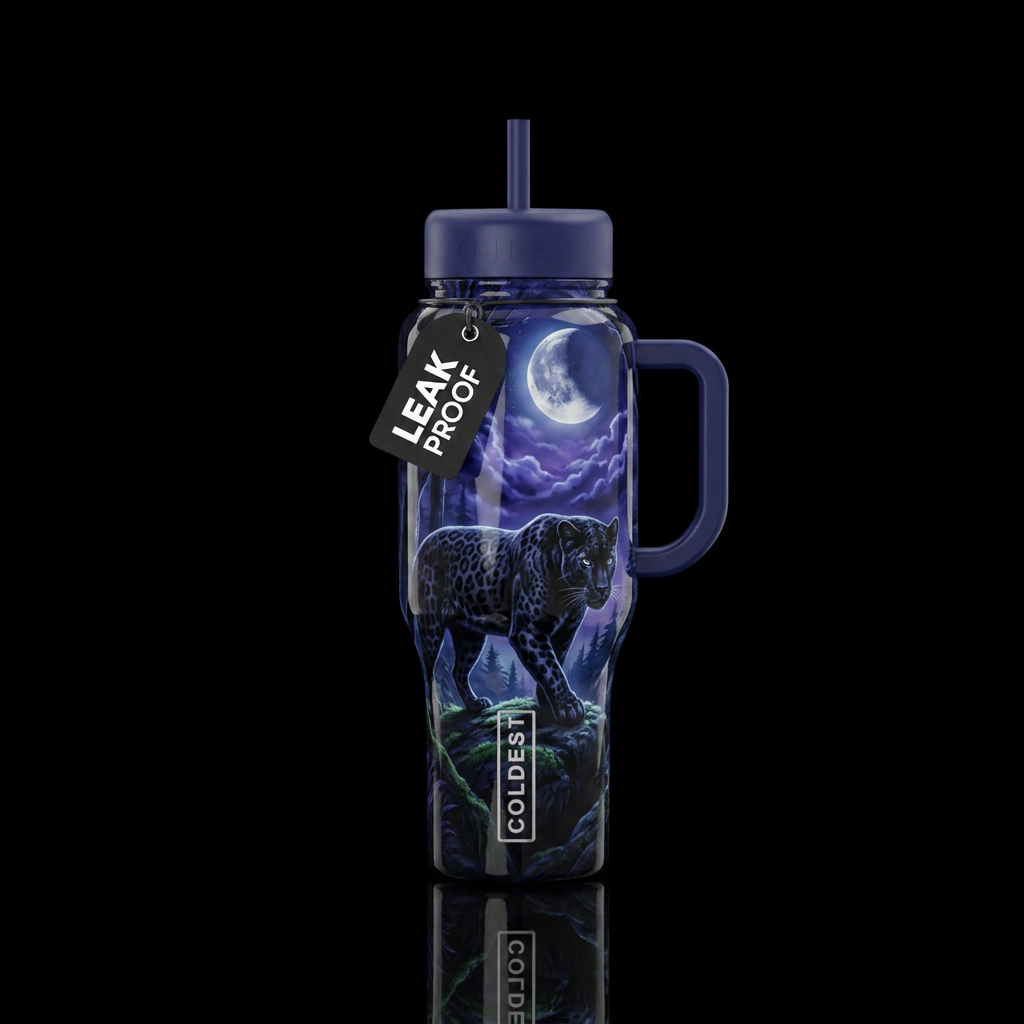 On The Prowl water bottle design