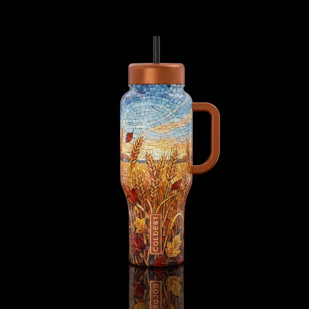 A Peaceful Place water bottle design