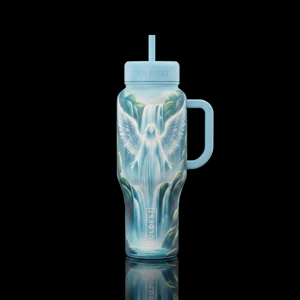 Angle Falls water bottle design