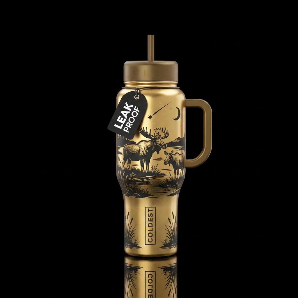 In A Bog water bottle design