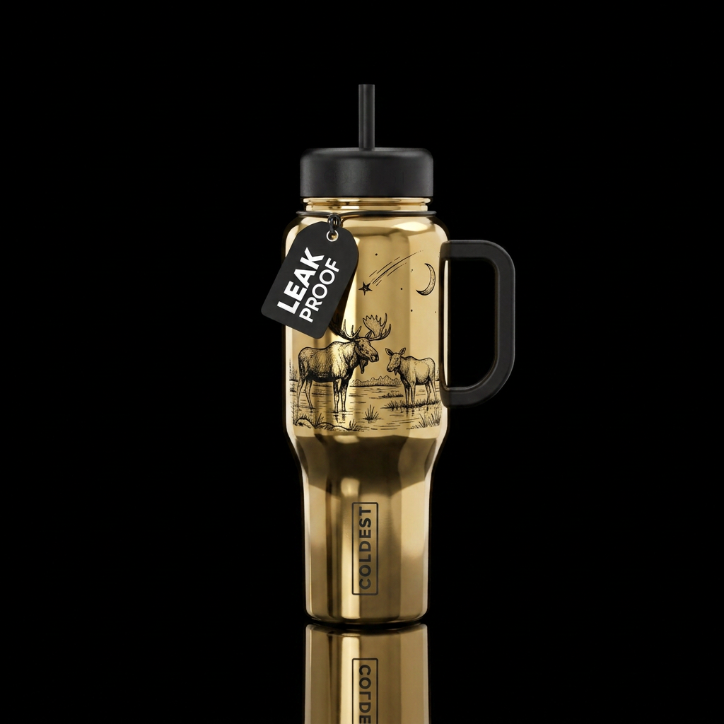 Bull & Cow water bottle design