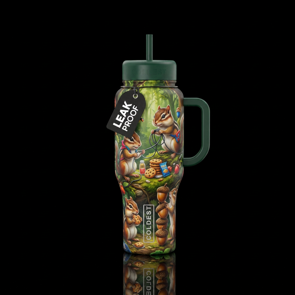Mischievous water bottle design