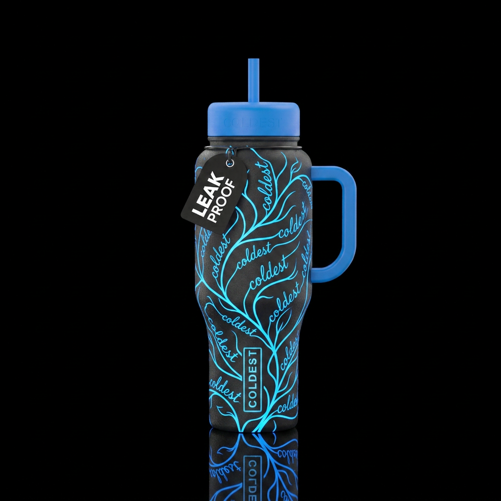 The Coldest Tree water bottle design