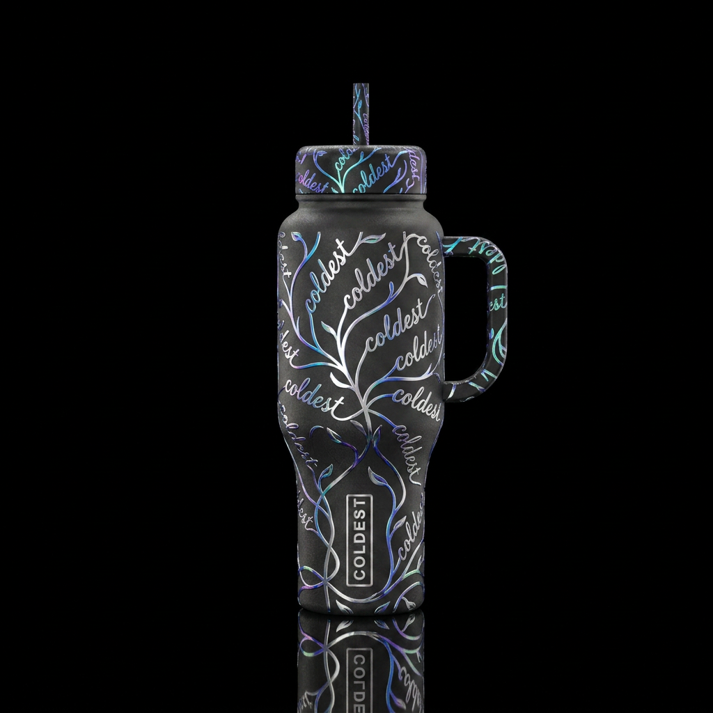 Moonlit Coldest Vine water bottle design