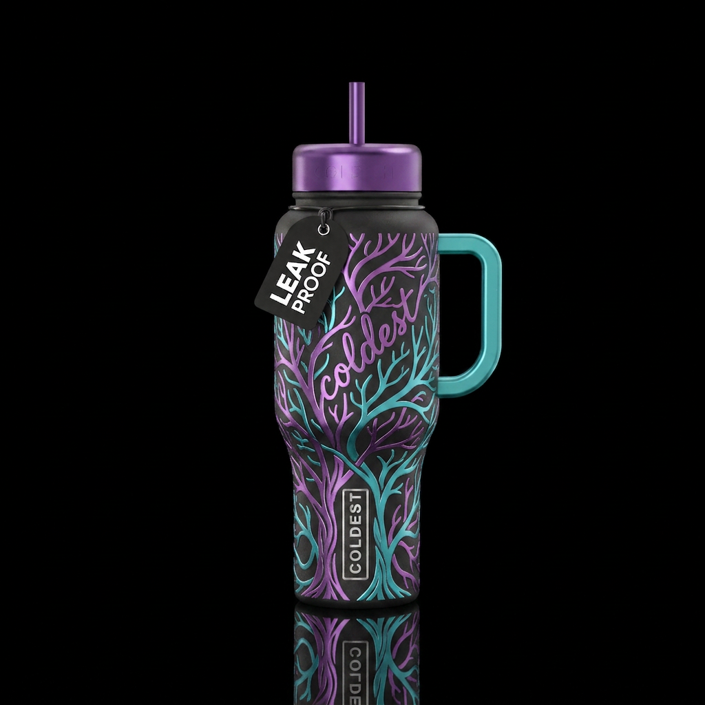 Coldest Tree water bottle design