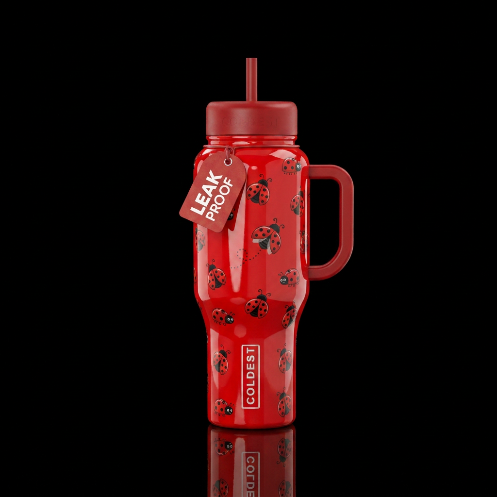 Lucky Lady water bottle design