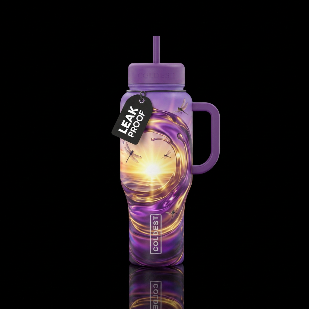 Dragonfly Wave water bottle design