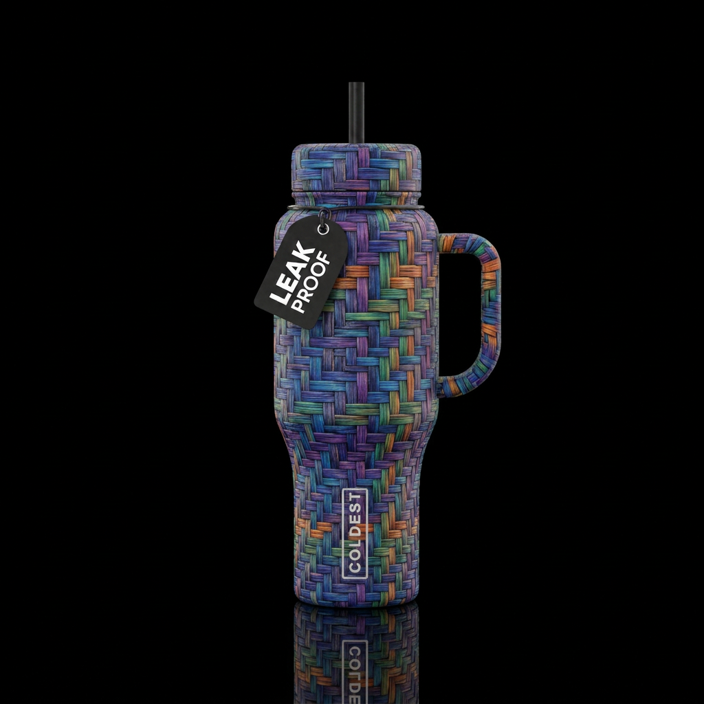 Woven water bottle design