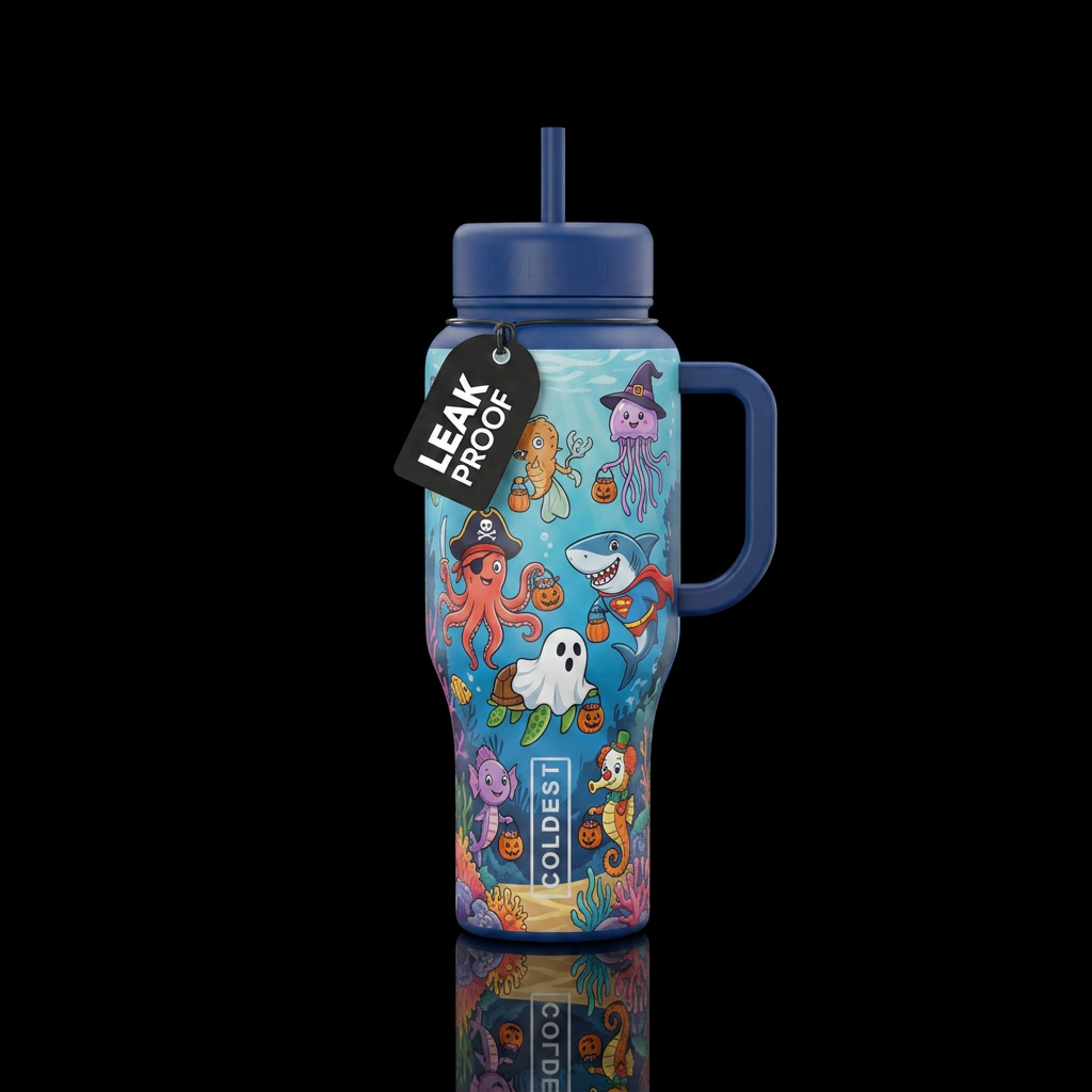 Fun Under The Sea water bottle design