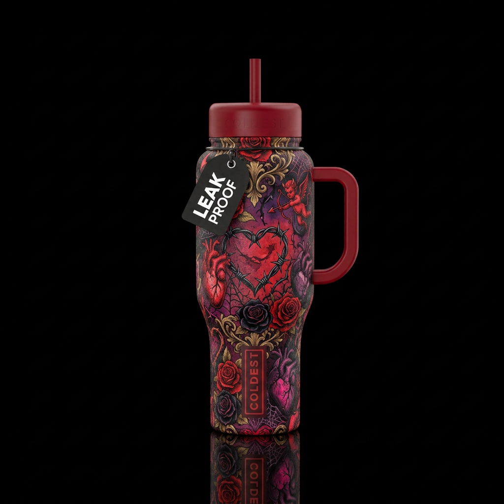 Be My Valentines water bottle design