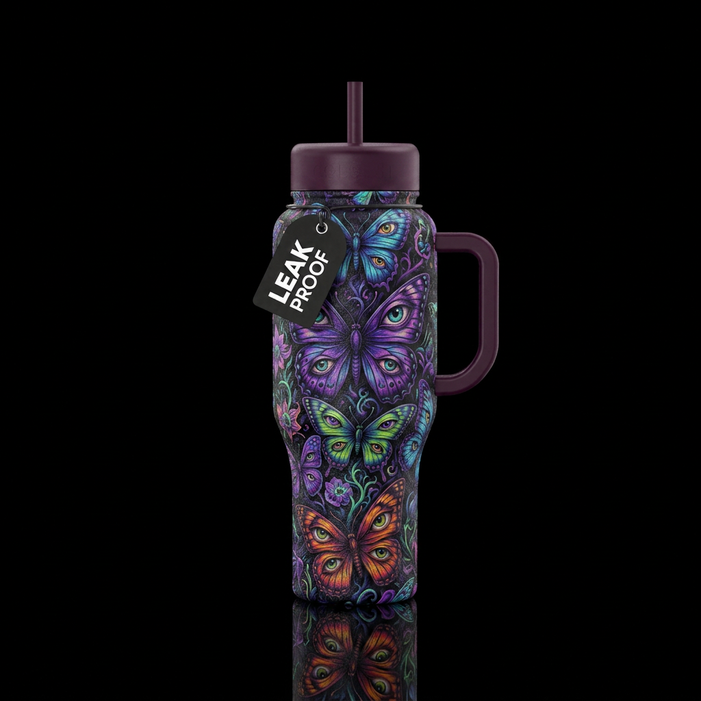 Butterfly Eye water bottle design