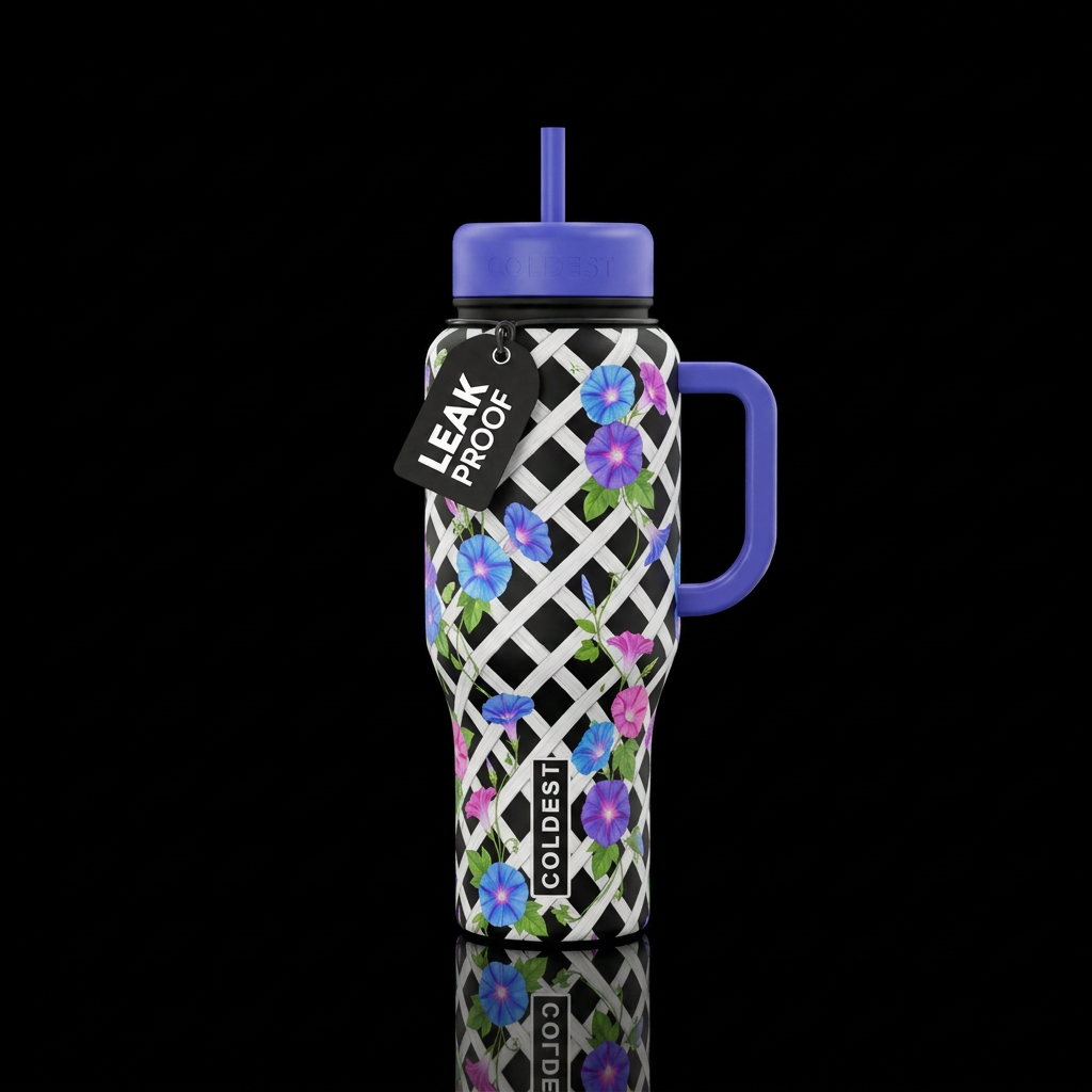 Morning Glories water bottle design