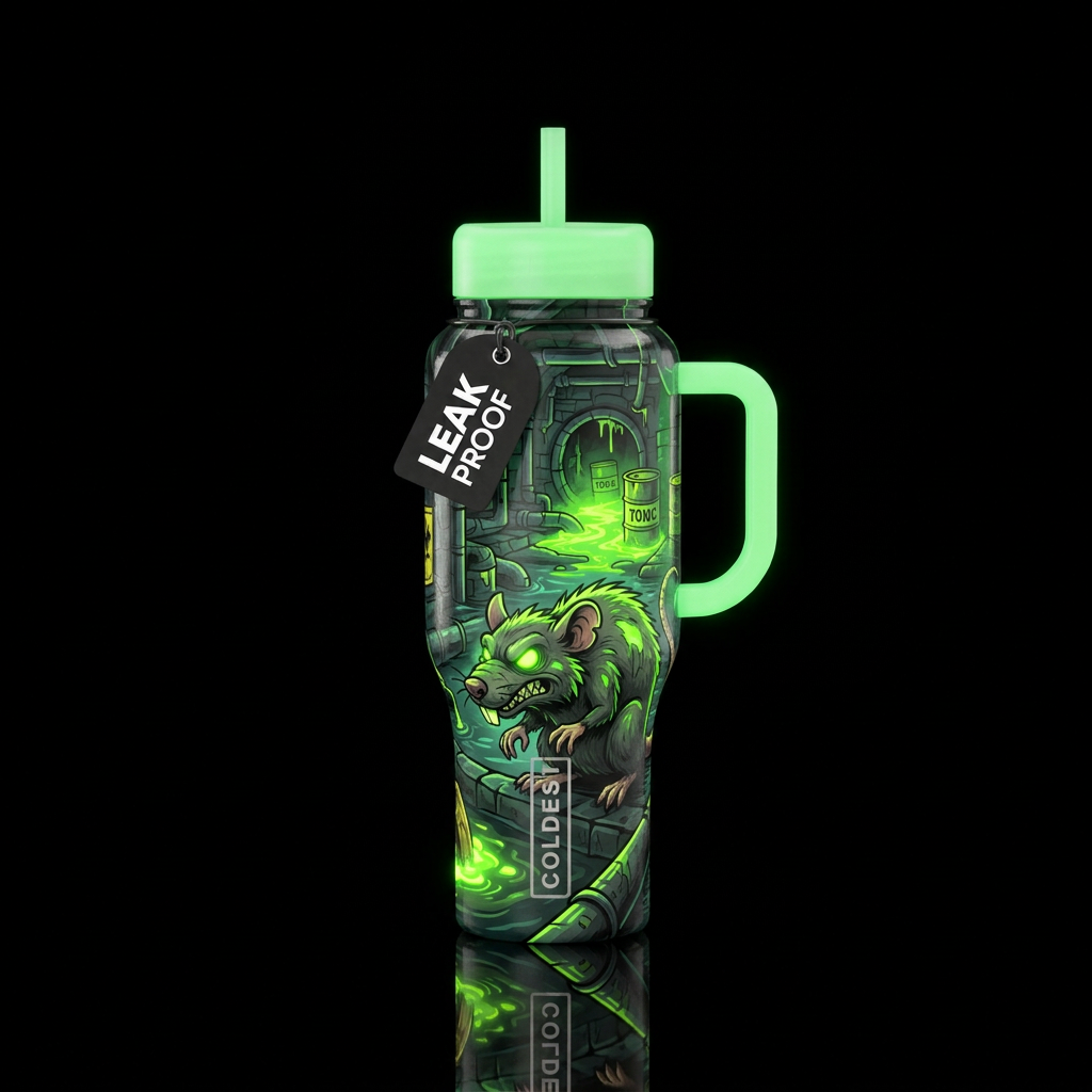 In The Sewers water bottle design