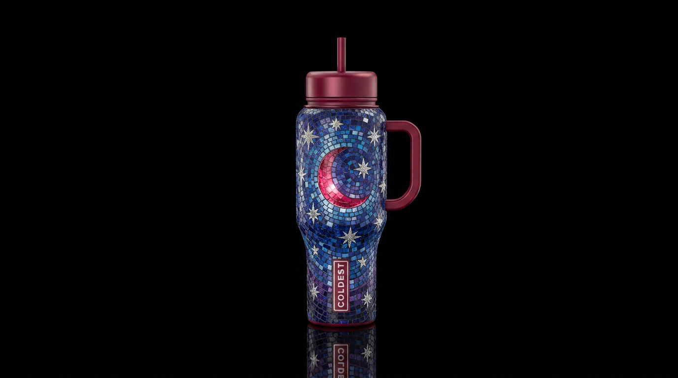 Crimsen Moon water bottle design