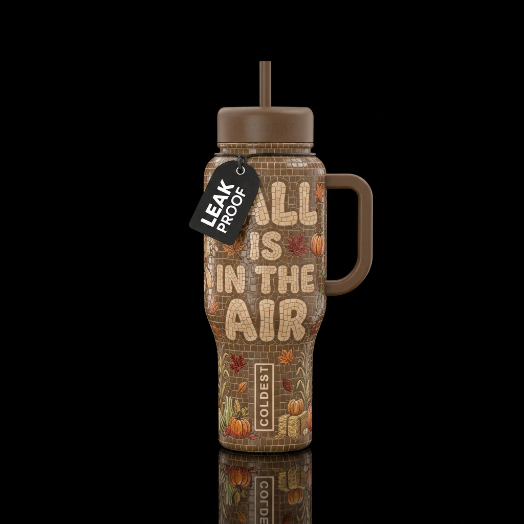 Fall Is In The Air water bottle design