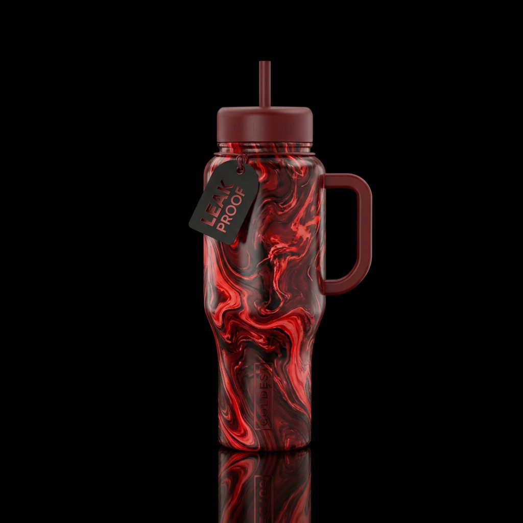 Red Mable Mix water bottle design