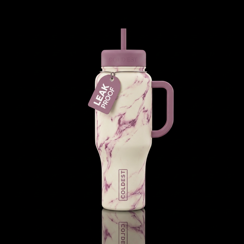 Rasberry Cream water bottle design