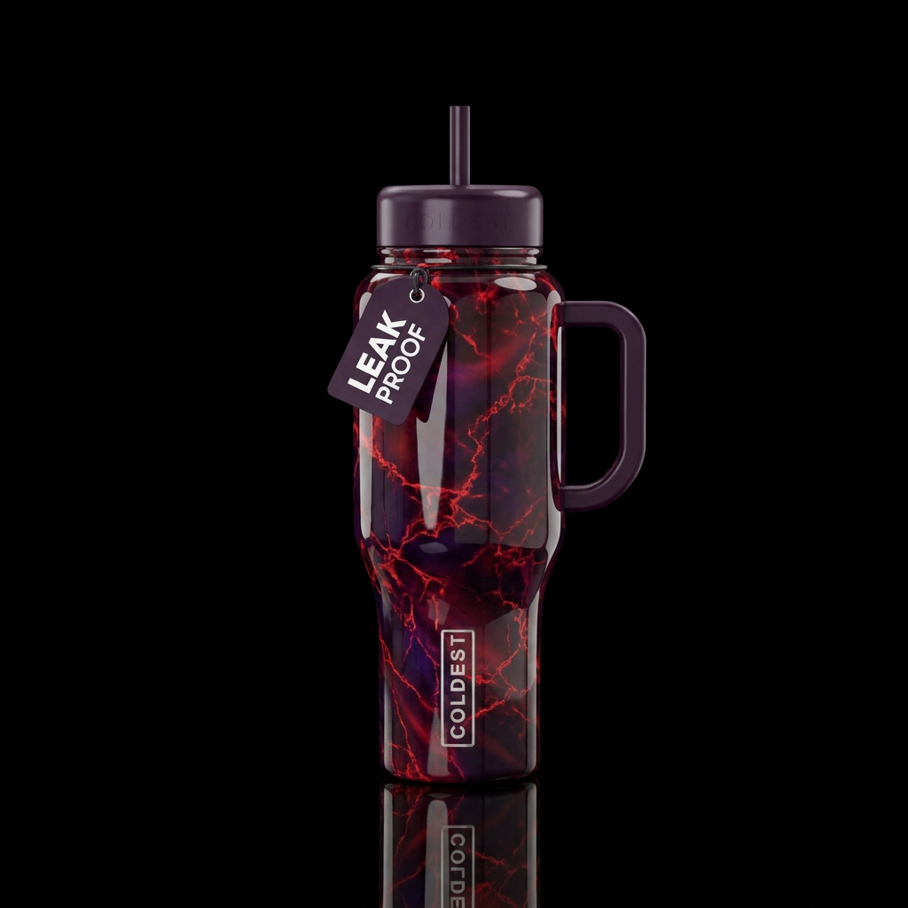 Red Infusion water bottle design