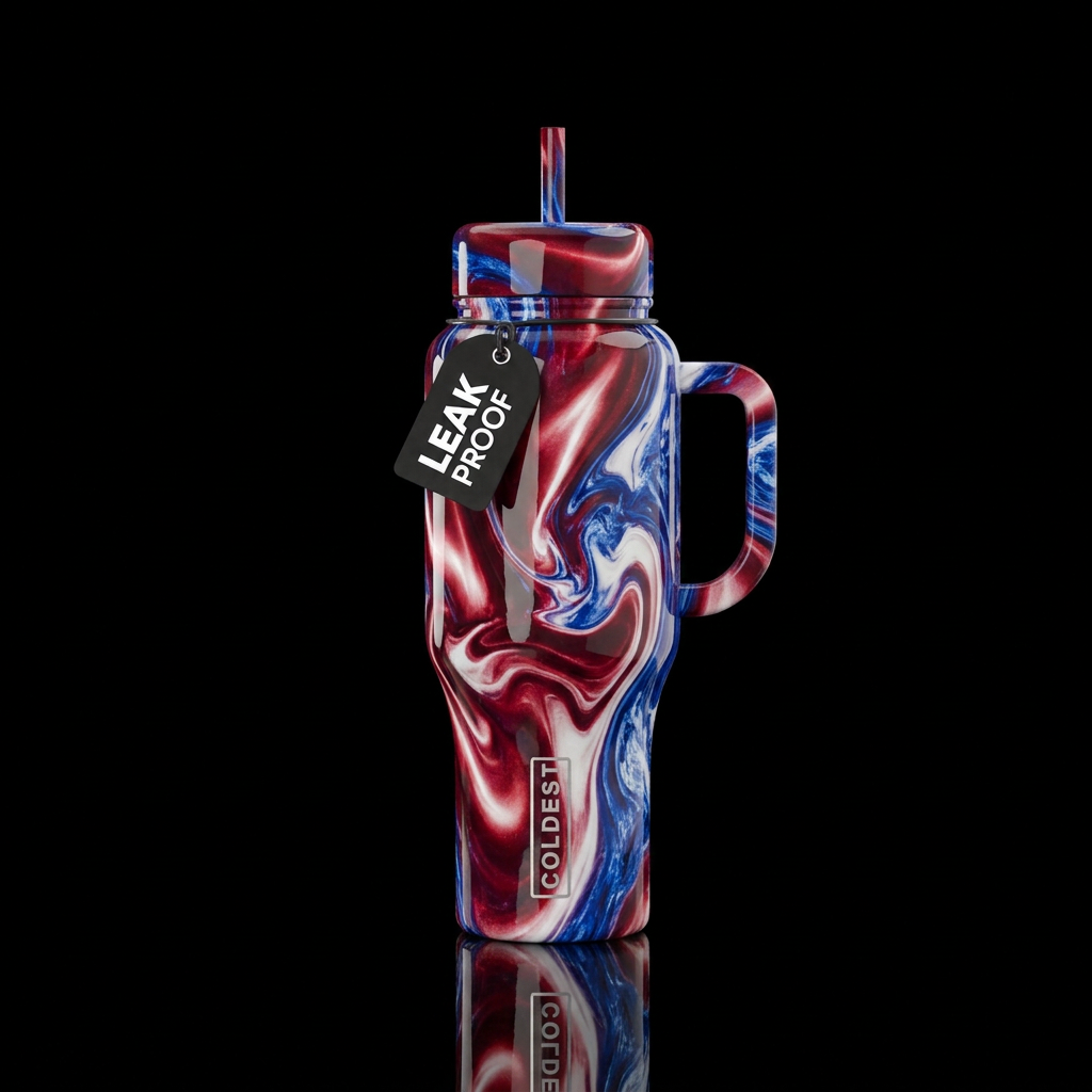 Patriotic water bottle design