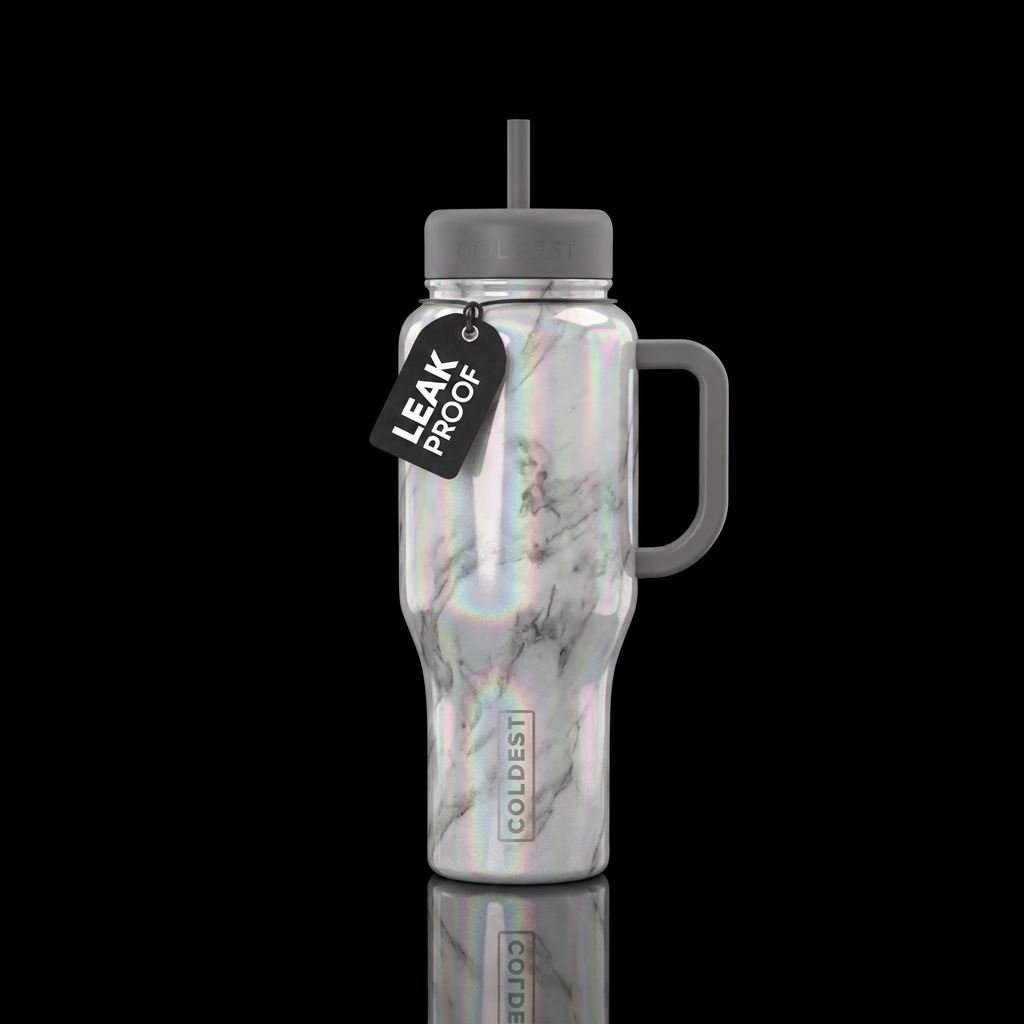 White Opal water bottle design