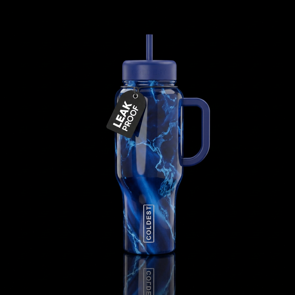 Just Blue-tiful water bottle design