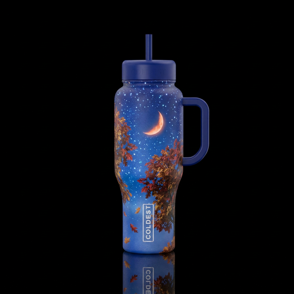 Fall Evening water bottle design