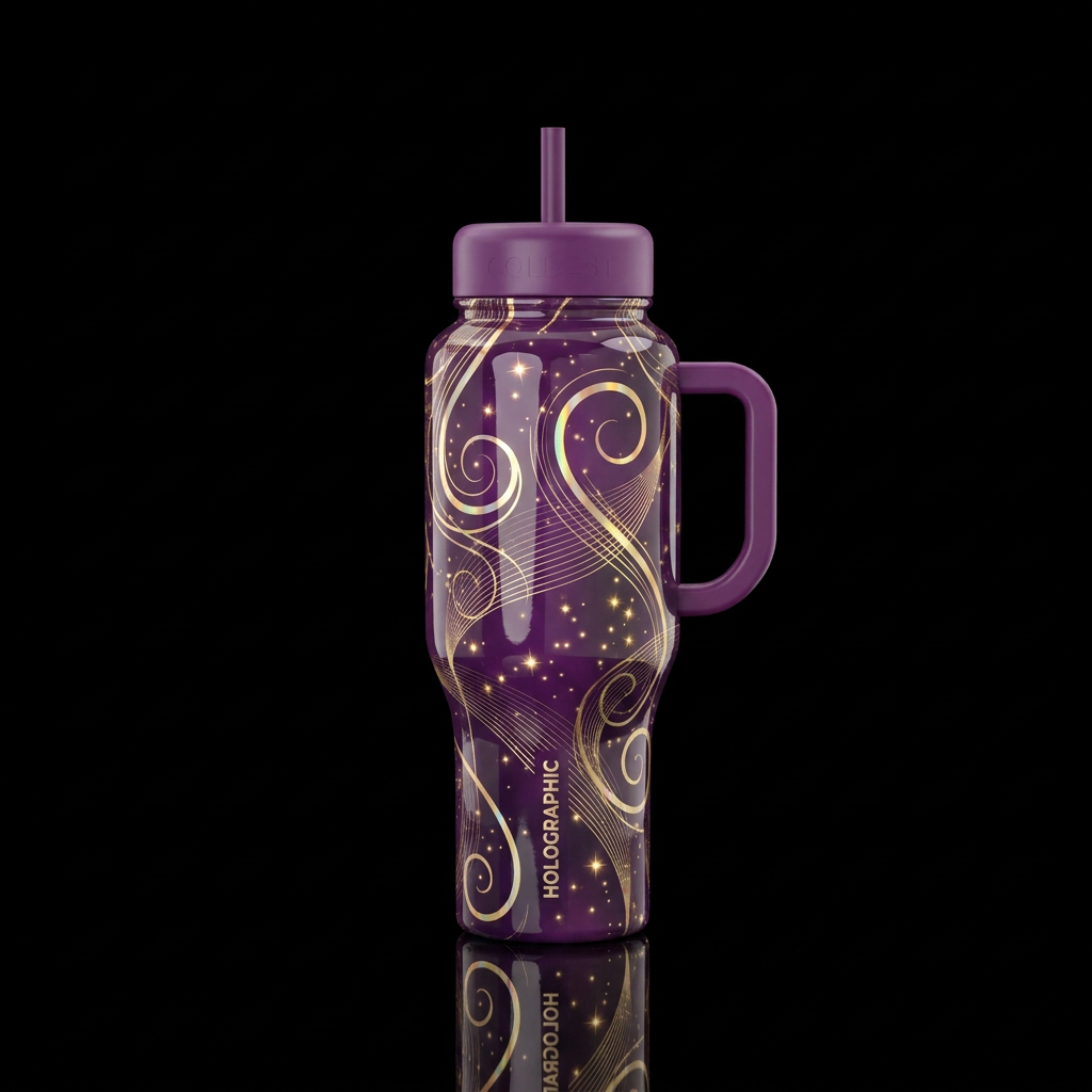 Golden Orchid water bottle design