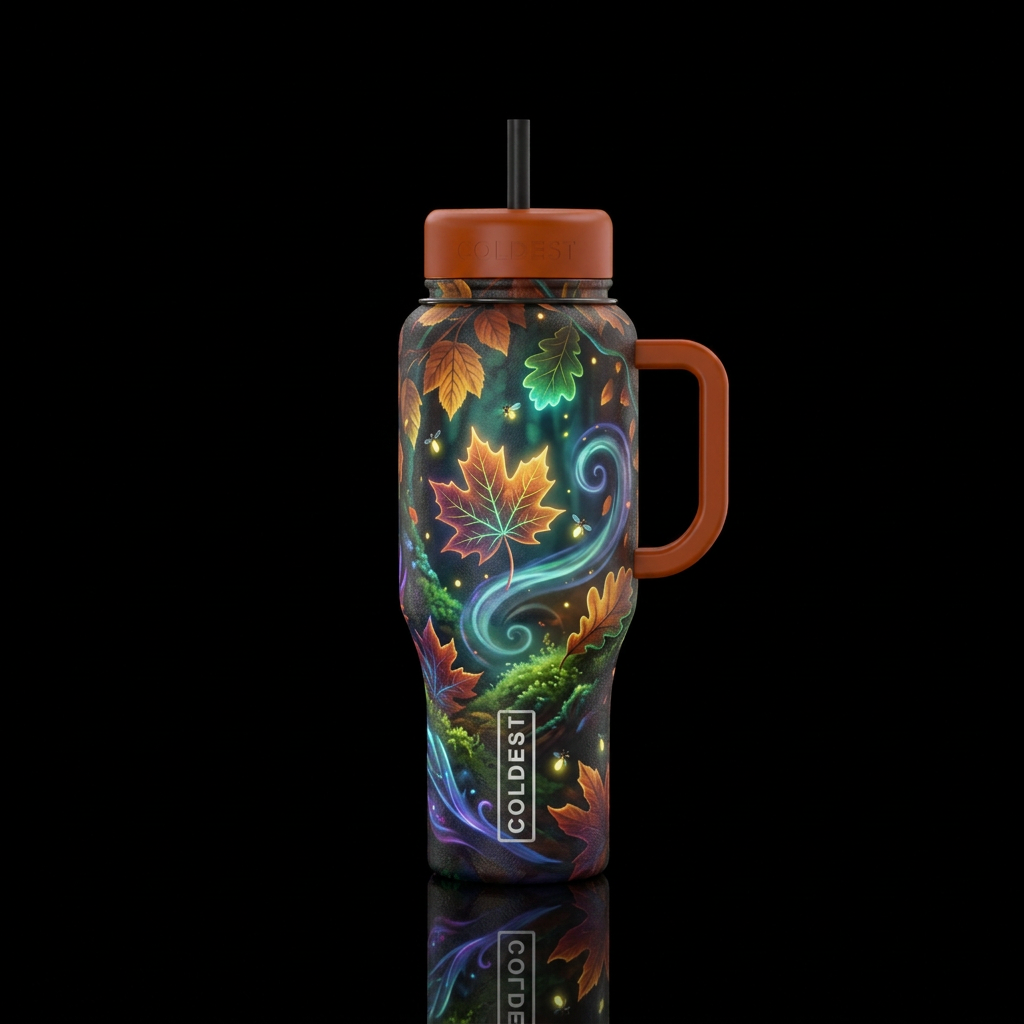 A Glowie Breeze water bottle design