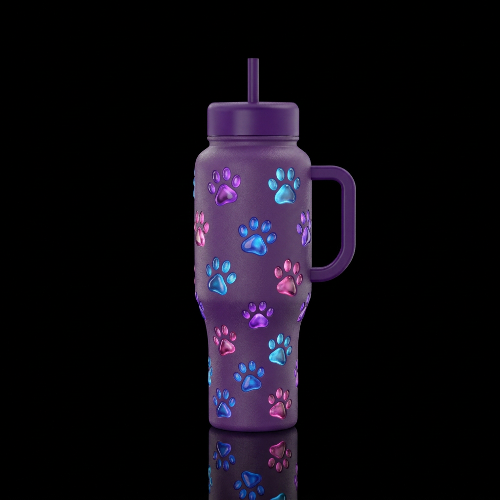 Jelly Paws water bottle design