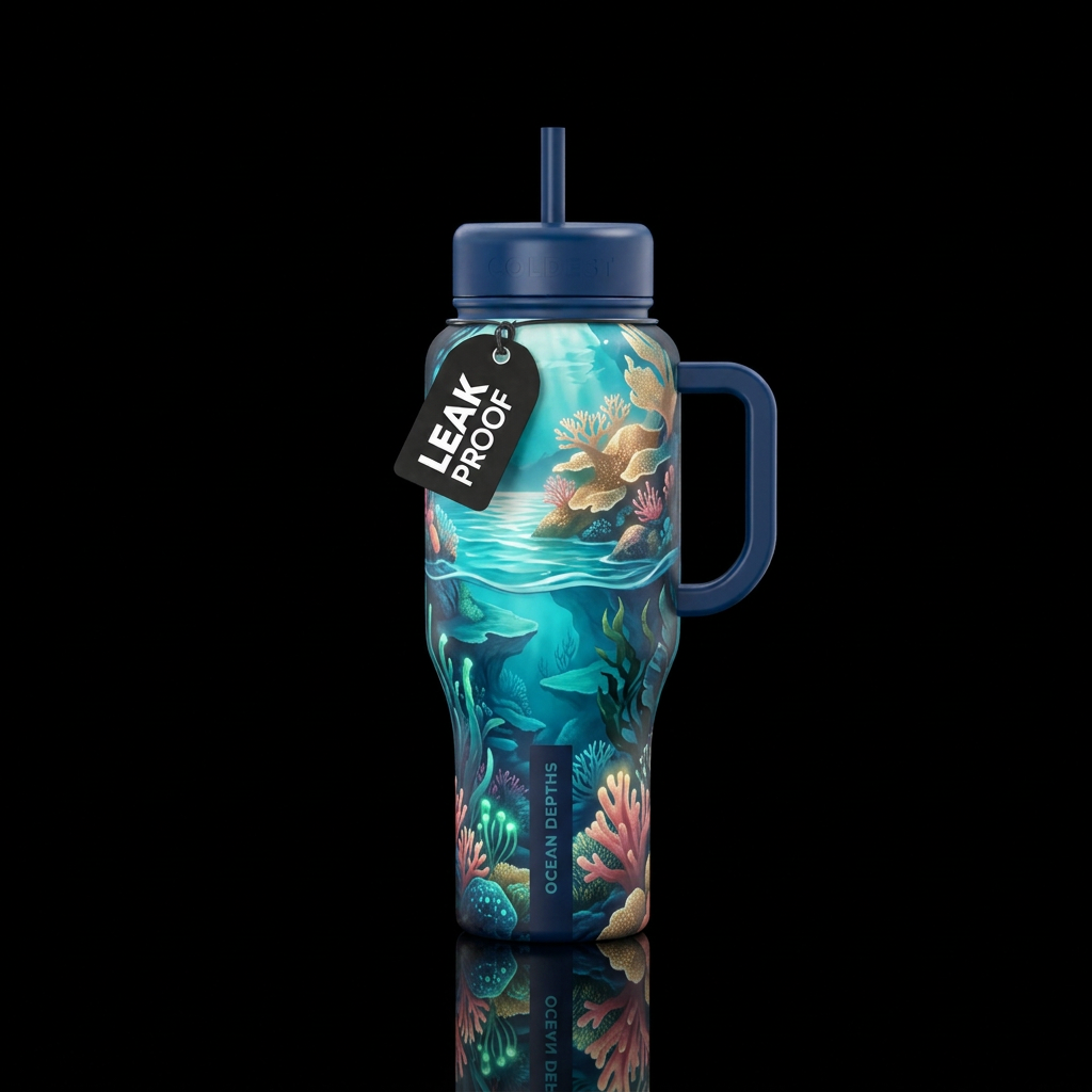 Underworld water bottle design