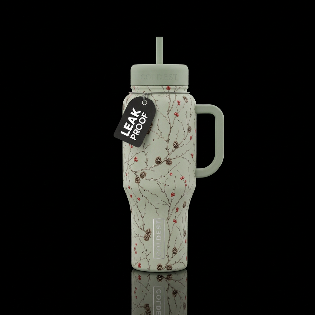 Winter Berry water bottle design