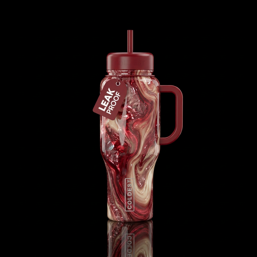 Molten Quartz water bottle design