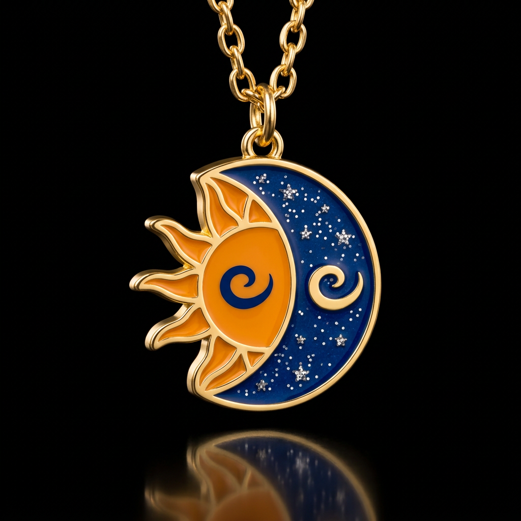 Sun Moon & Stars water bottle design