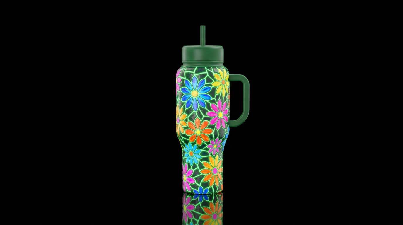 Spring Fling water bottle design