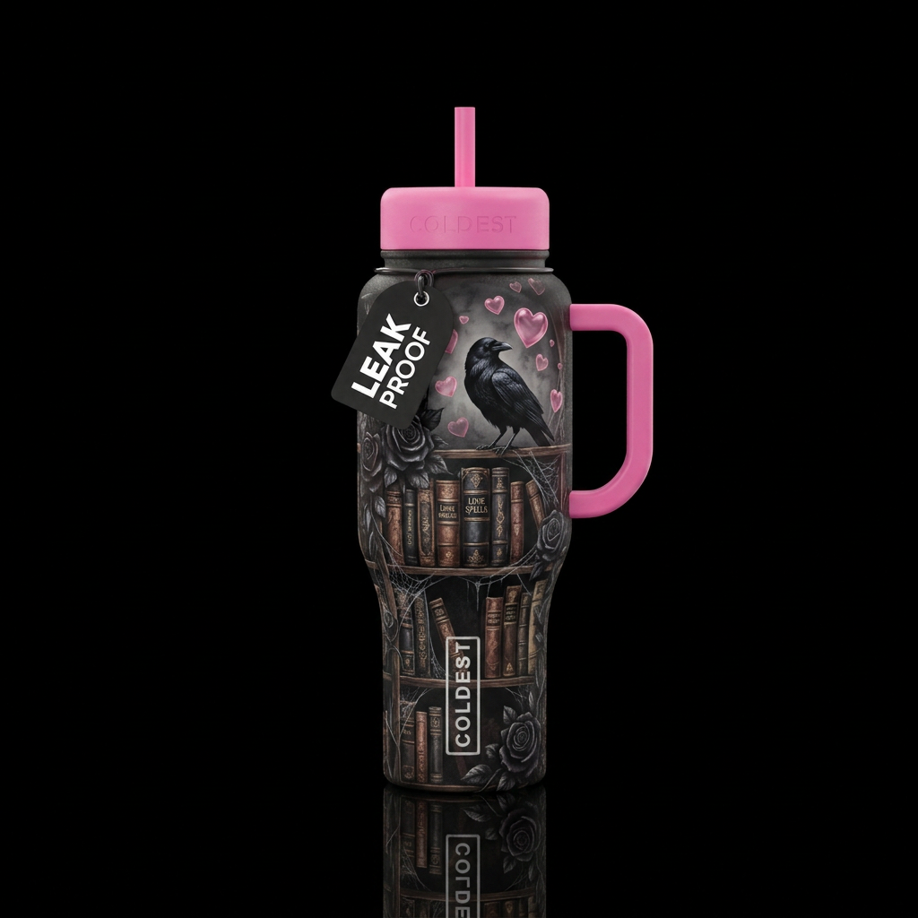 Book Of Love Spells water bottle design