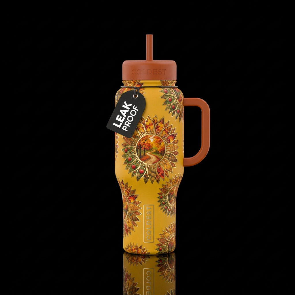 Fall Feelings water bottle design