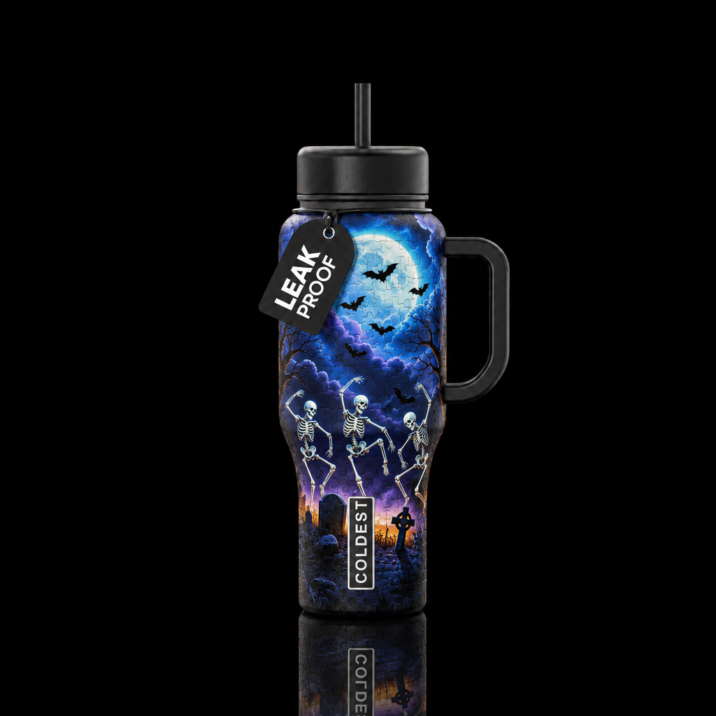 Dancing Under The Moon water bottle design