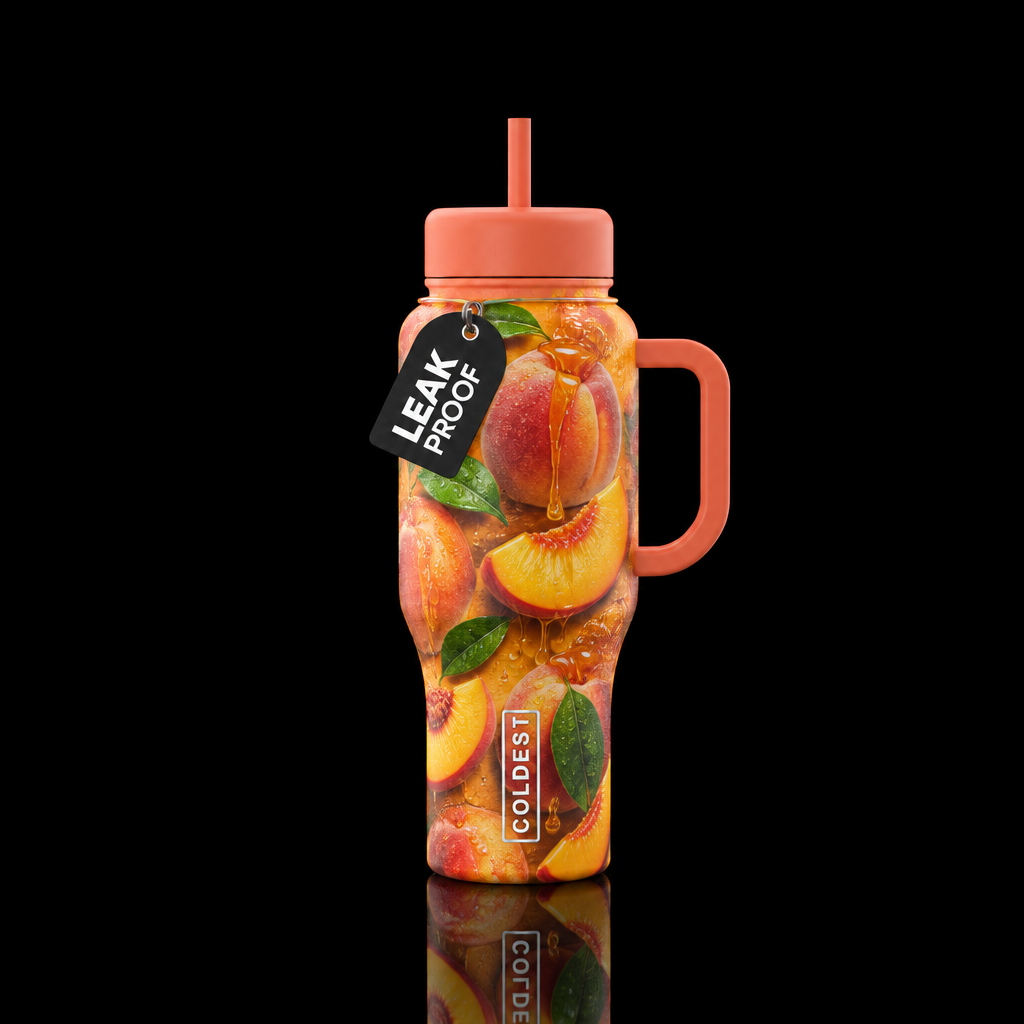 Peaches And Honey water bottle design