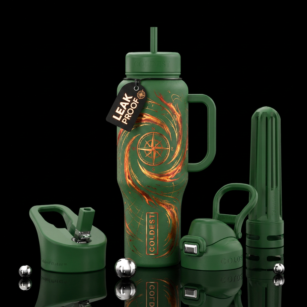 Find your way water bottle design