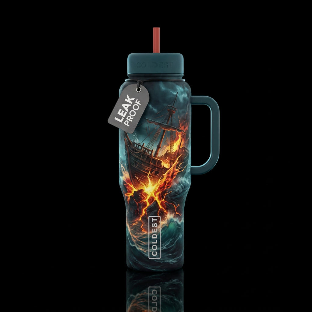 shipwreck water bottle design
