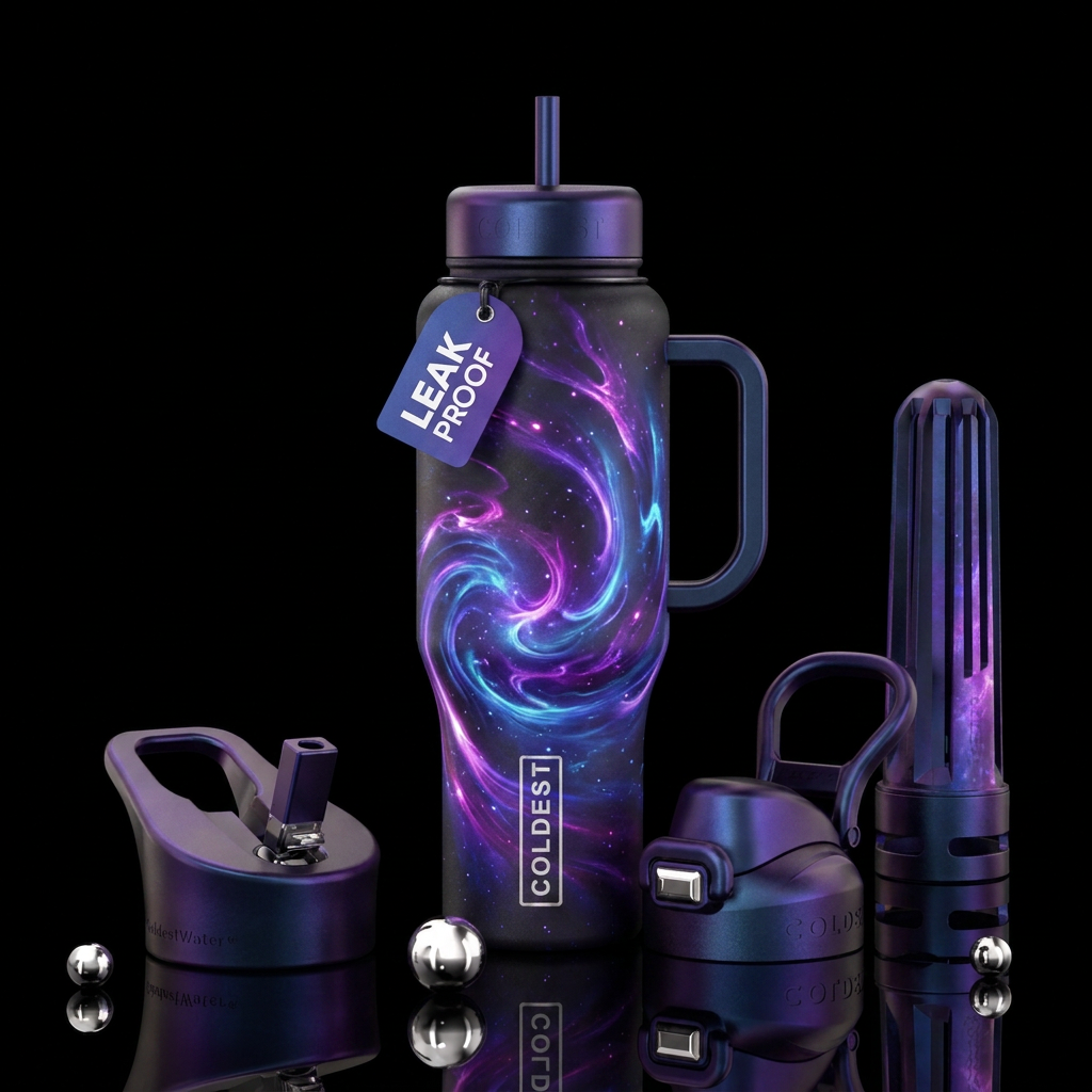 Cosmic radiation water bottle design