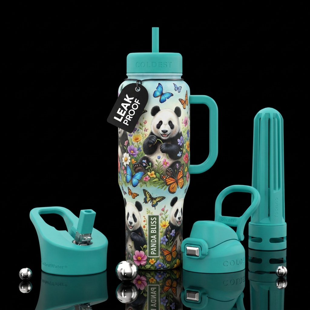 Pandafly water bottle design