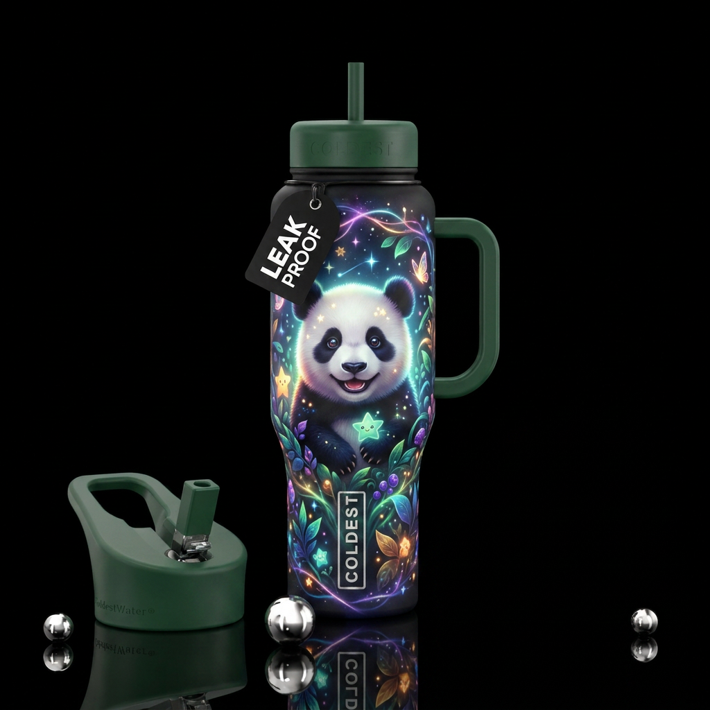 Baby Panda water bottle design