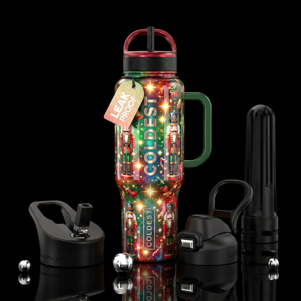 Nut cracker water bottle design