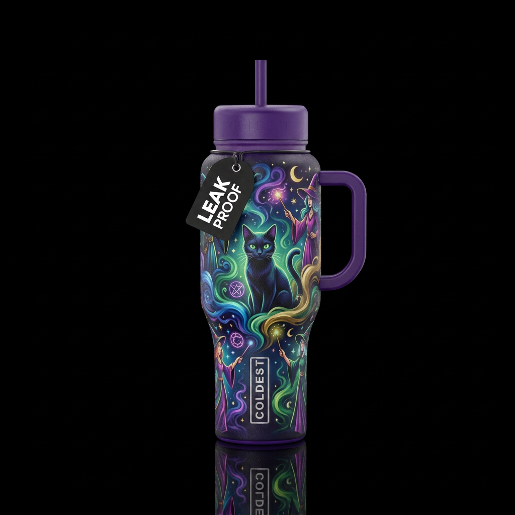 Halloween water bottle design