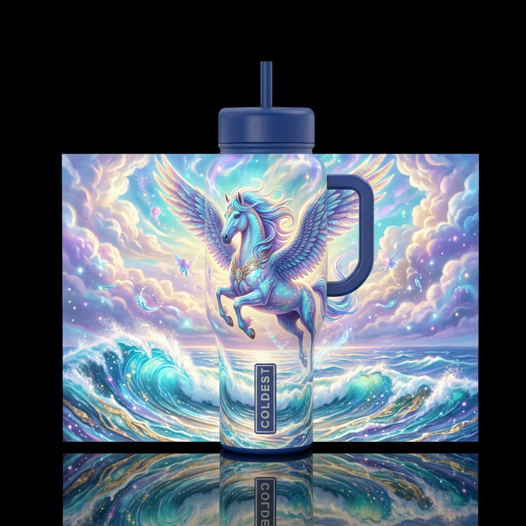 Fantasy water bottle design