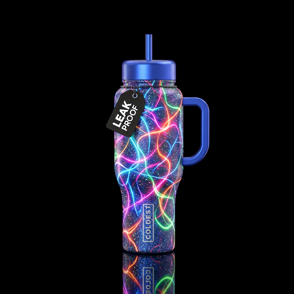Light show water bottle design