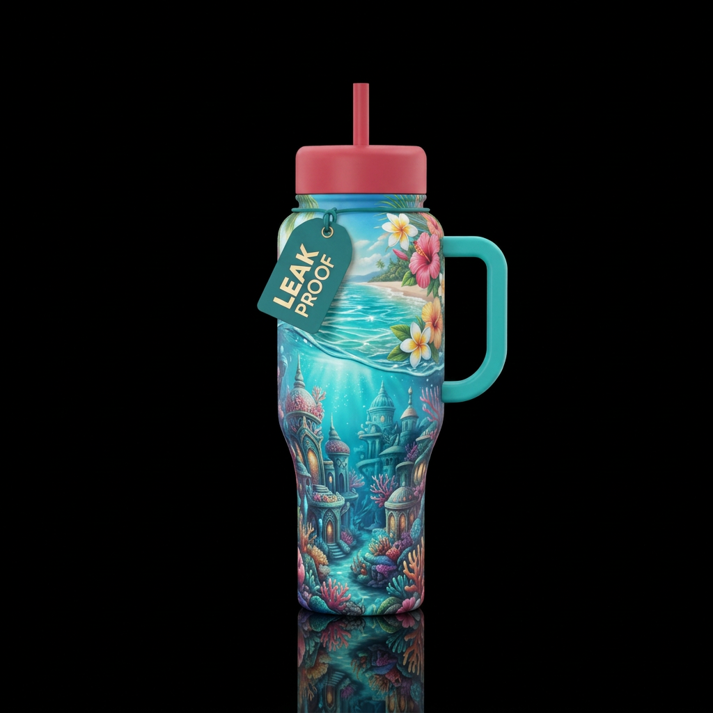 Last of summer water bottle design