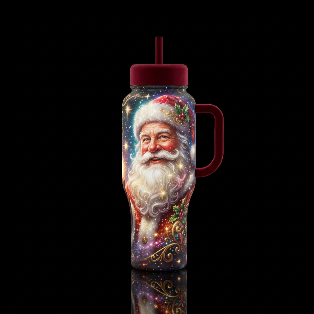 Old Saint Nicholas water bottle design