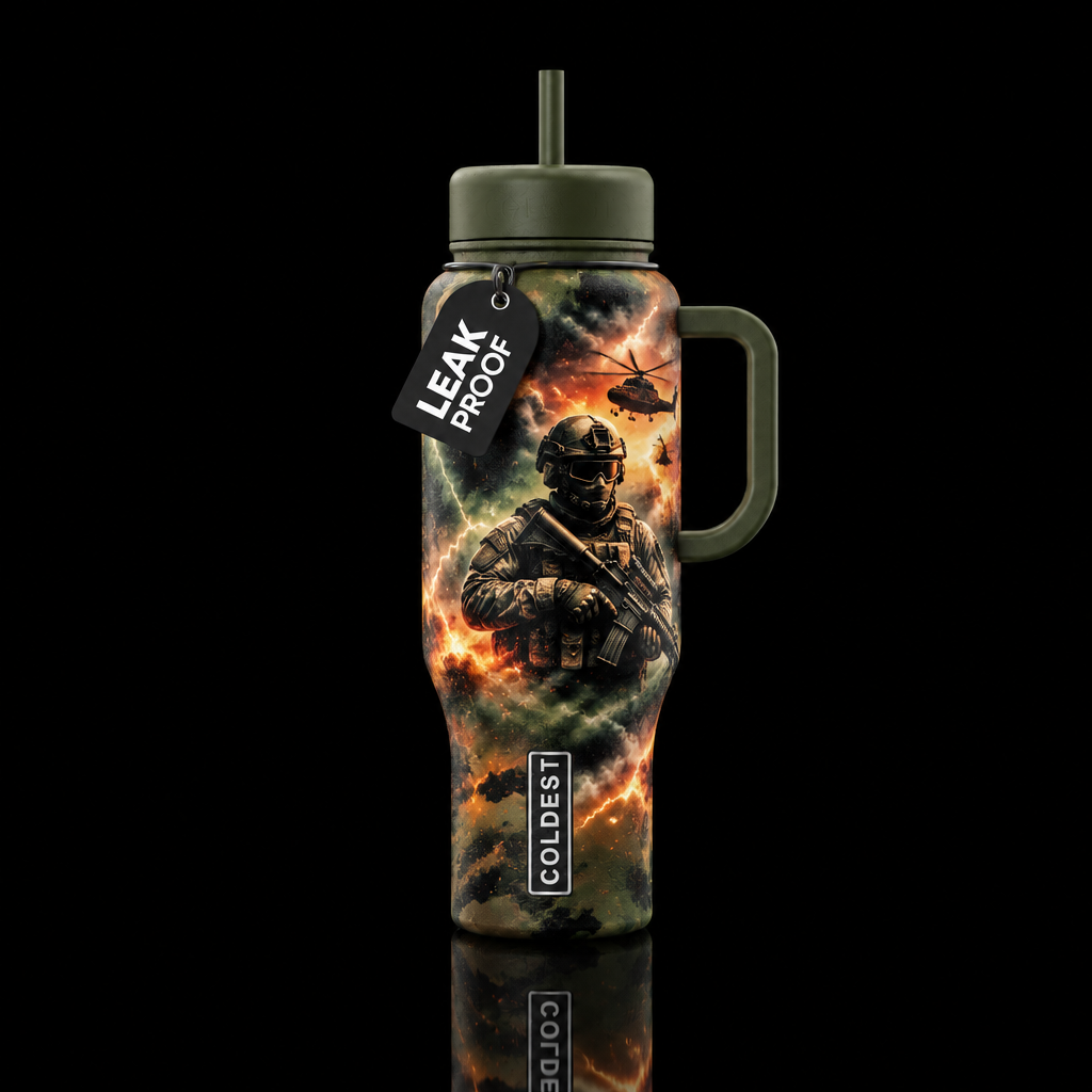 Troopers water bottle design